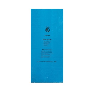WORKI EKOLOGICZNE NA PAPIER NIEBIESKIE 120L 10szt