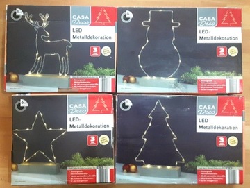 GWIAZDA metalowa 23cm TIMER 2xAA 20 LED