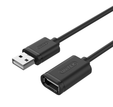 UNITEK Кабель-удлинитель USB 2.0 AM-AF 2M