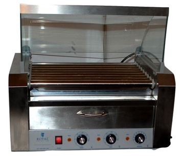 ROYAL CATERING РОЛИКОВЫЙ ГРИЛЬ, 9 РОЛИКОВ, НЕРЖАВЕЮЩАЯ СТАЛЬ