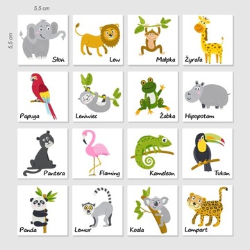 Магниты на холодильник животные ферма 16 шт.