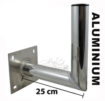 Stojak antenowy aluminiowy ścienny 25cm