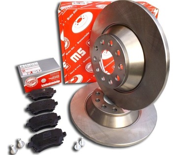 Zestaw 2x TARCZE Hamulcowe + KLOCKI TYŁ DO Audi A6 C6 05-11r 302mm