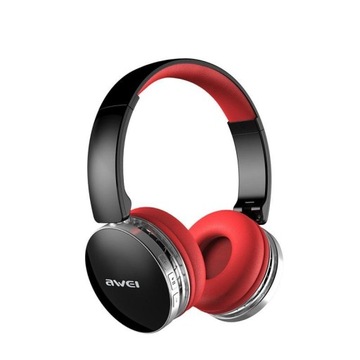 Słuchawki Bluetooth AWEI A500BL MOCNY BASS CZERWON