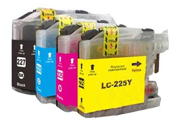 Zestaw tuszy LC-225 / LC-227 do Brother CMYK 4 szt