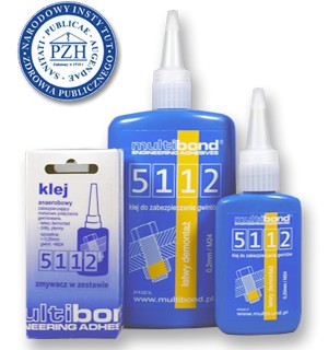 Multibond 5112 -klej anaerobowy +MEK do gvwintów
