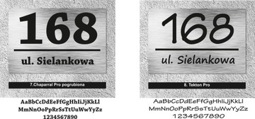 Адресная табличка с номером дома на каждый дом