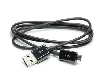 Kabel USB - micro USB 2 metry - Czarny