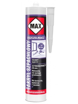MAX USZCZELNIACZ AKRYLOWY SZPACHLOWY SZYBKI 280ML