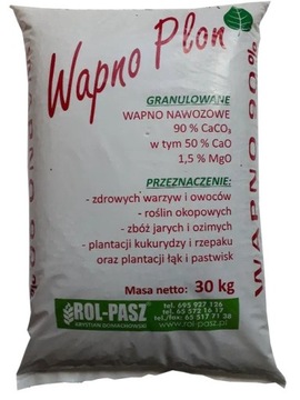 Wapno granulowane pod warzywa 30 kg