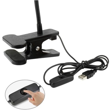 СВЕТОДИОДНАЯ ЛАМПА С ЗАЖИМОМ И USB-ПЕРЕКЛЮЧАТЕЛЕМ 1ВТ 4500К