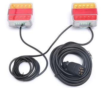 LAMPY TYLNE LED DIODOWE NA MAGNES PRZYCZEPY CE 7M