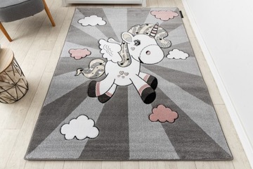 DYWANY ŁUSZCZÓW PETIT 240x330 JEDNOROŻEC #GR3752