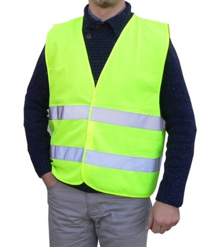 Светоотражающий жилет, ЖЕЛТЫЙ, УНИВЕРСАЛЬНЫЙ