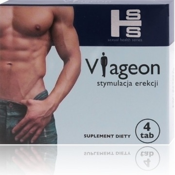 4x VIAGEON Tabletki na potencję erekcję długi seks