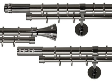 Karnisz podwójny 25mm/19mm 200cm z serii ONYX