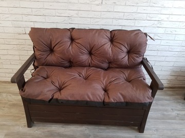 Poduszka na Ławkę 135x60x50 PRODUCENT wodoodporna siedzisko oparcie ogród
