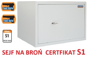 Sejf z certyfikatem S1 na broń krótką grafit