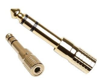 PRZEJŚCIÓWKA WTYK JACK 6,3 mm- GNIAZDO 3,5 mm 7543