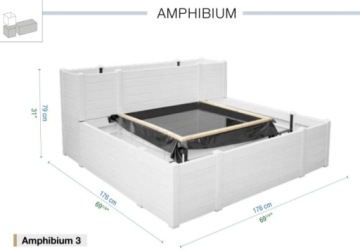 Модульная клумба, пруд