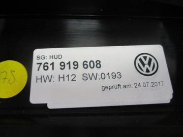 DISPLEJ HEAD UP VW TOUAREG 3 III 760 761919608