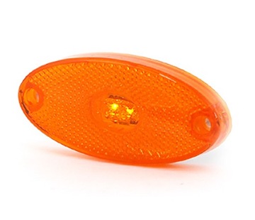 LAMPA LAMPKA OBRYSOWA LED DIODOWA POMARAŃCZOWA W64