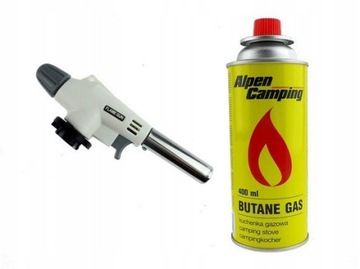 PALNIK GAZOWY KARTUSZ GAZ PIEZO AUTOMATYCZNY+GAZ