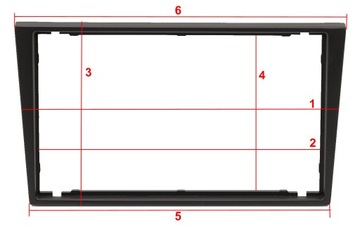 РАМКА РАДИО 2DIN КАРМАННАЯ OPEL VIVARO OMEGA TIGRA