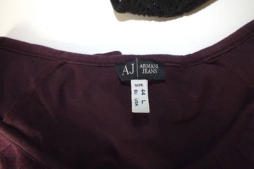 ARMANI JEANS bluzka damska L rękaw 3/4