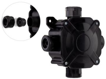 Герметичный бокс NT черный 75x75x33 IP67 A.0035C