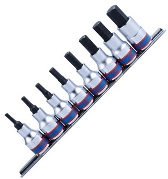 ZESTAW NASADEK 3/8'' IMBUS HEX H3 - H12 8szt. KING TONY 3108PR8