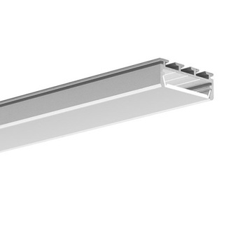 Анодированный светодиодный профиль GIZA без жалюзи длиной 1 м.