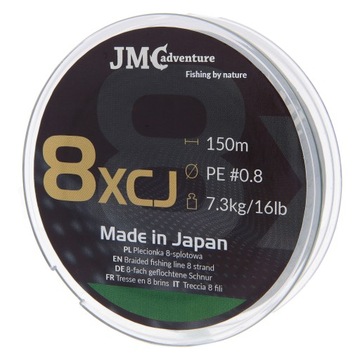 JMC ADVENTURE Japońska plecionka PE 0.8 150m 16 lb