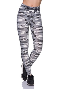 LEGGINSY MORO GETRY MILITARNE BAWEŁNA PANEL FZ128