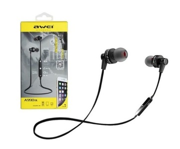 Słuchawki Bluetooth AWEI A990BL SPORTOWE Czarne
