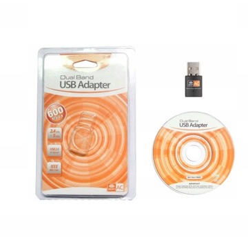 WIFI USB AC 600 Мбит/с сетевая карта 2 ГГц+5 ГГц
