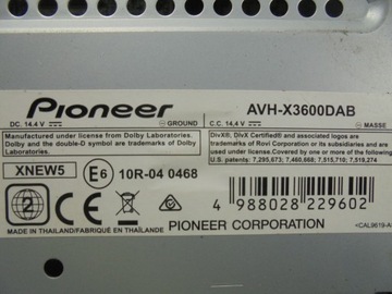 РАДИО PIONEER AVH-3600DAB BLUETOOTH SPORTAGE II