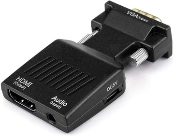 Адаптер-конвертер VGA D-SUB в HDMI + Audio Sound