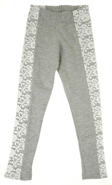 CALZEDONIA LEGGINSY BAWEŁNA KORONKA 99-104 cm