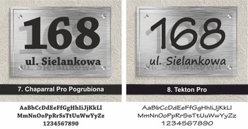 Алюминиевая табличка с адресом дома ЦВЕТА