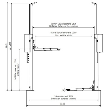 CONSUL 2.40 ПРЕМИУМ ДВУХКОЛОННЫЙ ЛИФТ