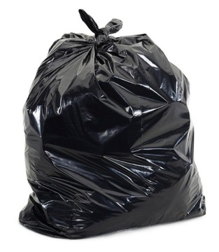 WORKI DO KOSZA czarne SUPER MOCNE KOSZ 60L 10 SZT