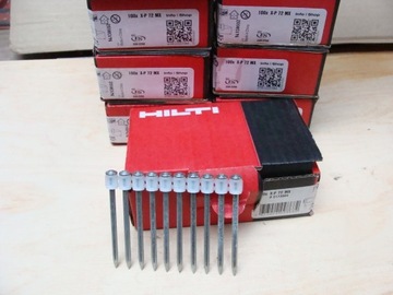 HILTI GWOZDZIE BETONU 72mm magazynkowe do osadzak
