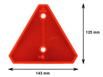 БЫЛ светоотражающий ТРЕУГОЛЬНИК с отверстиями для ПРИЦЕПОВ PL!