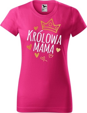 Koszulka dla Mamy Matki Super Prezent na Święta Królowa Mama L