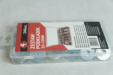 АЛЮМИНИЕВЫЕ ШАЙБЫ НАБОР ШАЙБ 240ШТ МАСТЕРСКАЯ НОРМАЛИЯ