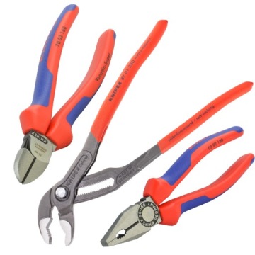 Набор Knipex: плоскогубцы, регулируемые пассатижи, щипцы.