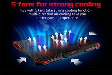 ПОДСТАВКА-ОХЛАЖДАЮЩАЯ ПОДСТАВКА ДЛЯ НОУТБУКА 12–17 ФУТОВ