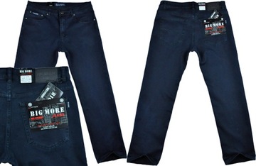 Spodnie męskie jeans Big More 629 grafit L32 pas 112 cm 44/32
