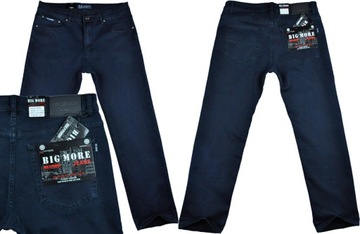Spodnie męskie jeans Big More 629 grafit L32 pas 114 cm 45/32